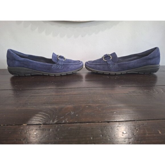 NWOB Easy Spirit Women's Avienta Blue Suede Loafer/Sz. 8M - Picture 4 of 10